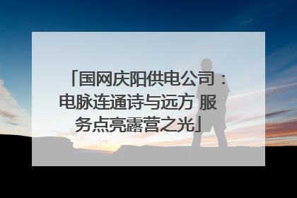 国网庆阳供电公司：电脉连通诗与远方 服务点亮露营之光