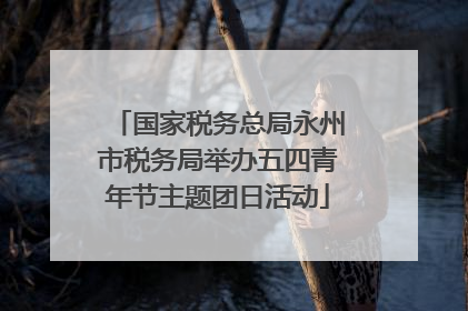 国家税务总局永州市税务局举办五四青年节主题团日活动