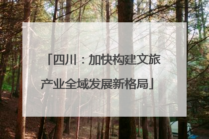 四川：加快构建文旅产业全域发展新格局