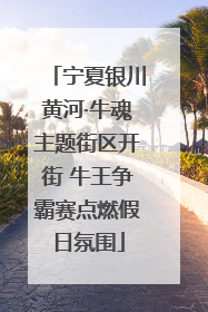 宁夏银川黄河·牛魂主题街区开街 牛王争霸赛点燃假日氛围