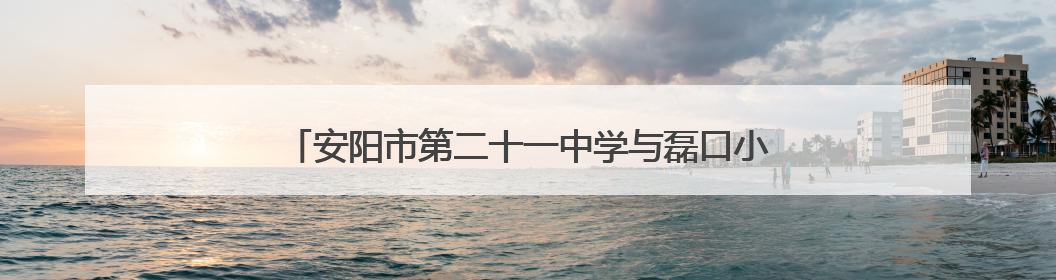 安阳市第二十一中学与磊口小学开展乡村少年宫共建活动