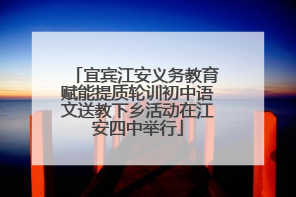 宜宾江安义务教育赋能提质轮训初中语文送教下乡活动在江安四中举行