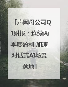 声网母公司Q1财报：连续两季度盈利 加速对话式AI场景落地