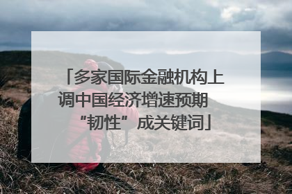 多家国际金融机构上调中国经济增速预期 “韧性”成关键词