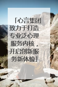 心言集团致力于打造专业泛心理服务内核，开启创新服务新体验
