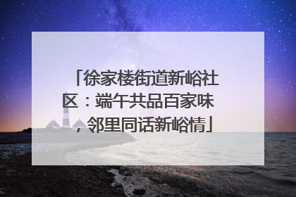 徐家楼街道新峪社区：端午共品百家味，邻里同话新峪情