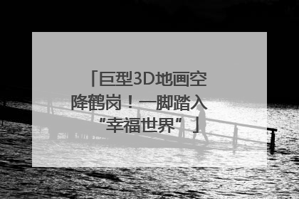 巨型3D地画空降鹤岗！一脚踏入“幸福世界”