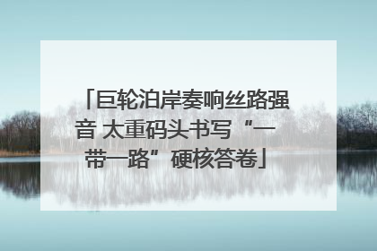 巨轮泊岸奏响丝路强音 太重码头书写“一带一路”硬核答卷