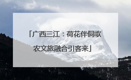 广西三江：荷花伴侗歌 农文旅融合引客来