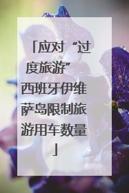 应对“过度旅游” 西班牙伊维萨岛限制旅游用车数量