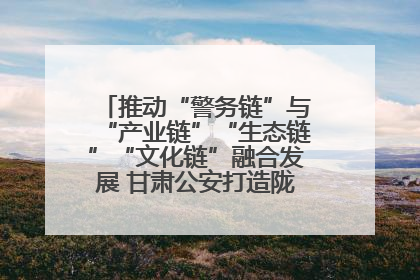 推动“警务链”与“产业链”“生态链”“文化链”融合发展 甘肃公安打造陇原旅游警务品牌