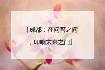 成都：在问答之间，叩响未来之门