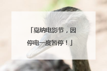 戛纳电影节，因停电一度暂停！