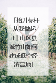 抬升标杆 从我做起⑭丨山区县城竹山如何建成低空经济高地