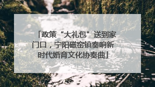 政策“大礼包”送到家门口，宁阳磁窑镇奏响新时代婚育文化协奏曲