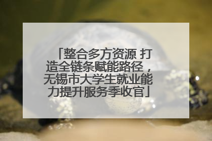 整合多方资源 打造全链条赋能路径，无锡市大学生就业能力提升服务季收官