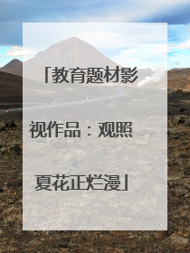 教育题材影视作品：观照夏花正烂漫
