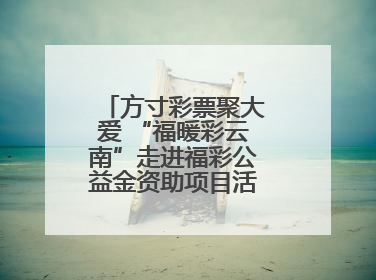 方寸彩票聚大爱 “福暖彩云南”走进福彩公益金资助项目活动在曲靖举行