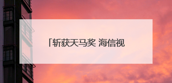 斩获天马奖 海信视像投资者关系管理获资本市场高度认可