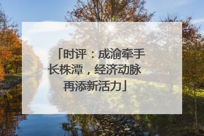 时评：成渝牵手长株潭，经济动脉再添新活力