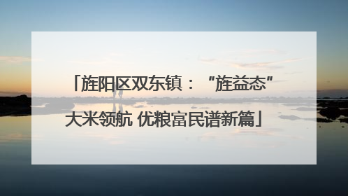 旌阳区双东镇：“旌益态”大米领航 优粮富民谱新篇