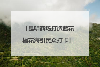 昆明商场打造蓝花楹花海引民众打卡