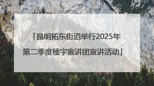 昆明拓东街道举行2025年第二季度楼宇宣讲团宣讲活动