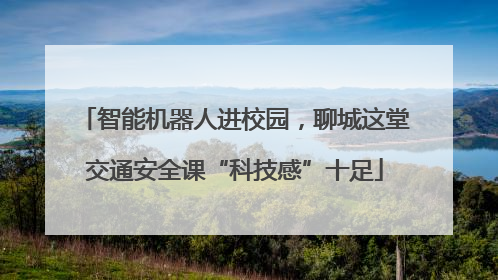 智能机器人进校园，聊城这堂交通安全课“科技感”十足