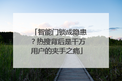 智能门锁成隐患？热搜背后是千万用户的夹手之痛