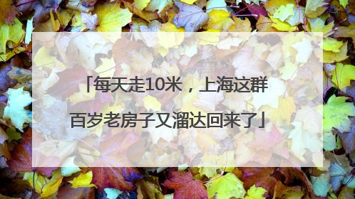 每天走10米，上海这群百岁老房子又溜达回来了