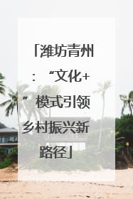 潍坊青州：“文化+”模式引领乡村振兴新路径