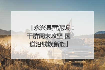 永兴县黄泥镇：干群周末攻坚 国道沿线焕新颜