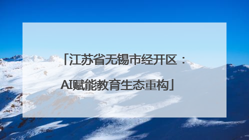 江苏省无锡市经开区：AI赋能教育生态重构