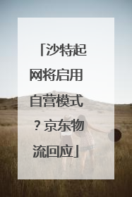 沙特起网将启用自营模式？京东物流回应