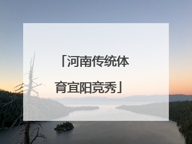 河南传统体育宜阳竞秀