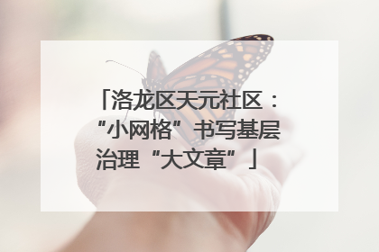 洛龙区天元社区：“小网格”书写基层治理“大文章”