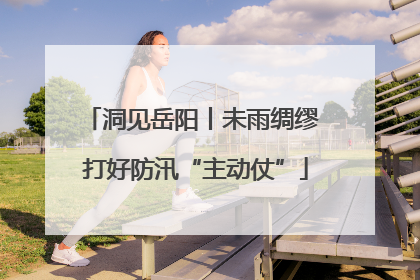 洞见岳阳丨未雨绸缪 打好防汛“主动仗”