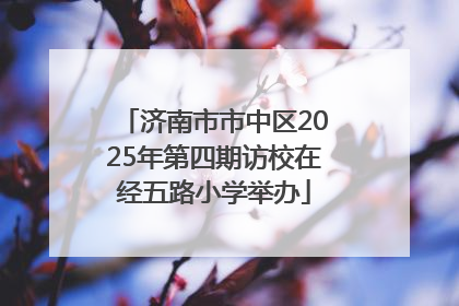 济南市市中区2025年第四期访校在经五路小学举办