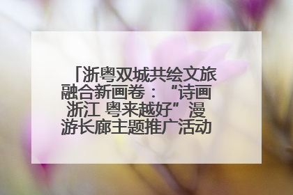 浙粤双城共绘文旅融合新画卷：“诗画浙江 粤来越好”漫游长廊主题推广活动在广州花城汇启幕