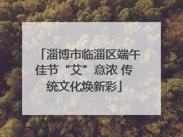淄博市临淄区端午佳节“艾”意浓 传统文化焕新彩