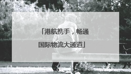港航携手，畅通国际物流大通道