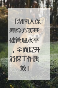 湖南人保寿险夯实基础管理水平，全面提升消保工作质效