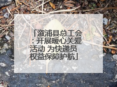 溆浦县总工会：开展暖心关爱活动 为快递员权益保障护航