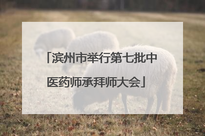 滨州市举行第七批中医药师承拜师大会