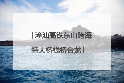 漳汕高铁东山跨海特大桥栈桥合龙