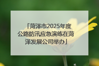 菏泽市2025年度公路防汛应急演练在菏泽发展公司举办