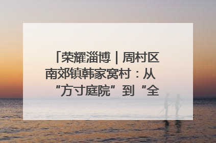 荣耀淄博｜周村区南郊镇韩家窝村：从“方寸庭院”到“全域文明”，乡村振兴的“美学革命”