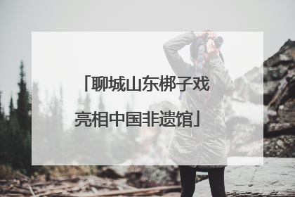 聊城山东梆子戏亮相中国非遗馆