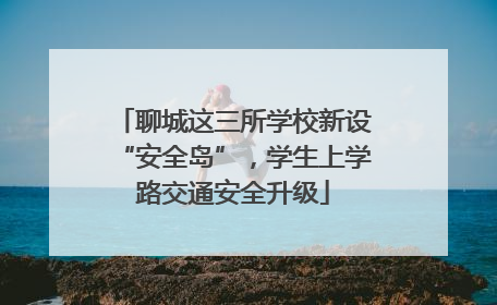 聊城这三所学校新设“安全岛”，学生上学路交通安全升级