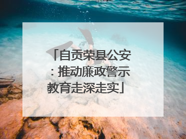 自贡荣县公安：推动廉政警示教育走深走实